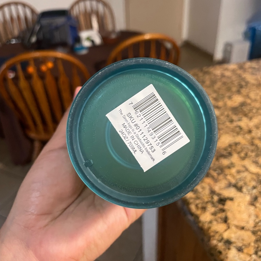 Blue green grid tumbler - Picture 2 of 2